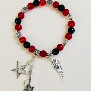 Vivienne SU Color-Beaded Heart Bracelet(Bird)